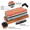 400/1000 3000/8000 Grit Premium Whetstone Cut Sharpening Stone Set SharpenerNon Slip Base Cutter Sharpener