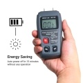 Wood Moisture Test Moisture Meter 4 Modes Portable Hygrometer Pin Type Timber Humidity Instrument Handheld Water Leak Detector LCD Display