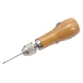 Leather Stitching Tool Hand Stitcher Sewing Awl Upholstery Repair Stitching Sewing Tool with 1 PCS Wax Thread 2 PCS Neddles for Leather Fabric