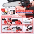 21V 6inch Portable Electric Pruning Saws Small Wood Splitting Chainsaw Brush Motor One-handed Woodworking Tool for Garden Orchard