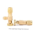 R22 Refrigerant Charging Valve 1/4 Inches - 1/4 Inches Copper Flow Control Valves Copper and Fluorine Safety Valve