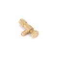 R22 Refrigerant Charging Valve 1/4 Inches - 1/4 Inches Copper Flow Control Valves Copper and Fluorine Safety Valve