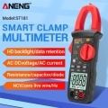 ANENG ST181 4000 Counts Digital AC Current Clamp Meter 400A Automatic Range Multimeter with Backlight Voltage Meter Clamp Gauge NCV Test Clamp Ammeter Universal Meter Tester Measuring Capacitance/ Diode / AC Current / AC/DC Voltage / Resistance / Frequency