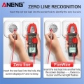 ANENG ST181 4000 Counts Digital AC Current Clamp Meter 400A Automatic Range Multimeter with Backlight Voltage Meter Clamp Gauge NCV Test Clamp Ammeter Universal Meter Tester Measuring Capacitance/ Diode / AC Current / AC/DC Voltage / Resistance / Frequency