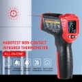 HABOTEST Non-Contact Infrared Thermometer -58 to 1472℉ Precision High Temp Thermometer Humidity Dew Point Temperature Meter with K-Type Thermocouple Adjustable Emissity UV Leak Detection Light for HVAC Automotive Mechanics Electricians