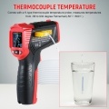 HABOTEST Non-Contact Infrared Thermometer -58 to 1472℉ Precision High Temp Thermometer Humidity Dew Point Temperature Meter with K-Type Thermocouple Adjustable Emissity UV Leak Detection Light for HVAC Automotive Mechanics Electricians