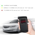 Professional Breathalyzer Portable Digital Breath Alcohol Tester Alcohol Tester Meter with 10pcs Transparent Mouthpieces Alcohol Tester Meter Analyzer Detector AT-858