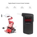 Professional Breathalyzer Portable Digital Breath Alcohol Tester Alcohol Tester Meter with 10pcs Transparent Mouthpieces Alcohol Tester Meter Analyzer Detector AT-858