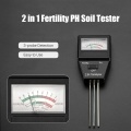 2 in 1 Soil PH Fertility Analyzer Pointer Type Multifunction Soil Tester Portable Soil Microelement PH Meter for Greenhouse Garden Lawn Farm Orchard