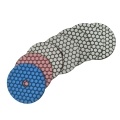 7PCS 4 Inch Set  Wet Dry Diamond Polishing Pads For Granite Concrete Marble