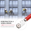 6-Wheel Glass Cutter Multifunctional Glass Tile Mirror Cutter Wooden Handle Pencil Style Glass Cutting Roller