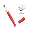 6-Wheel Glass Cutter Multifunctional Glass Tile Mirror Cutter Wooden Handle Pencil Style Glass Cutting Roller