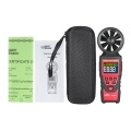 SMART SENSOR ST6816 Handheld Digital Anemometer Wind Speed Measurement Measurer Air Velocity Airflow Meter Gauge with LCD Backlight Measuring Range 0.40m/s~30.00m/s Maximum/Minimum/Average Value Storage Bag for Shooting(Batteries Not Included)