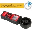 SMART SENSOR ST6816 Handheld Digital Anemometer Wind Speed Measurement Measurer Air Velocity Airflow Meter Gauge with LCD Backlight Measuring Range 0.40m/s~30.00m/s Maximum/Minimum/Average Value Storage Bag for Shooting(Batteries Not Included)