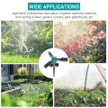 KKmoon 360 Degree Rotating Sprinkler with Three-arm Sprayer and Plastic Ground Plug Irrigation Sprinkler with Adjustable Nozzle Automatic Rotary Sprinkler Irrigation Tool for Watering Garden Lawn