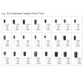 500pcs 24 Values Aluminum Electrolytic Capacitor Assorted Kit 10V 16V 25V 50V Metal Electrolytic Capacitors Range 0.1uF－1000uF with Plastic Case