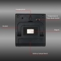 BBQ Grill Thermometer Food Thermometer 0~250°C Food Cooking Thermometer with Alarm Timer Function LCD Digital Food Temperature Gauge for Kitchen BBQ Steak Barbecue