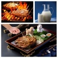 BBQ Grill Thermometer Food Thermometer 0~250°C Food Cooking Thermometer with Alarm Timer Function LCD Digital Food Temperature Gauge for Kitchen BBQ Steak Barbecue