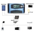 MPPT Solar Charge Controller Dual USB Solar Controller Smart LCD Screen MPPT Tracking 5V/2A Dual USB Output 12V/24V Automatic Identification