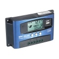 MPPT Solar Charge Controller Dual USB Solar Controller Smart LCD Screen MPPT Tracking 5V/2A Dual USB Output 12V/24V Automatic Identification