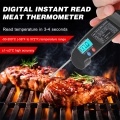 Thermometer Digital Instant Read Meat Thermometer Food Cooking Temperature Tester with Rotatable Probe Backlight for Grill BBQ Milk Kitchen Use