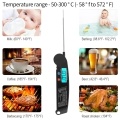 Thermometer Digital Instant Read Meat Thermometer Food Cooking Temperature Tester with Rotatable Probe Backlight for Grill BBQ Milk Kitchen Use