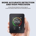 Indoor Portable CO2 Detector Multifunctional Thermohygrometer Home Digital Air Detector Intelligent Air Quality Analyzer Household Air Pollution Monitor