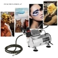 KKmoon Professional Airbrush Kit With Air Compressor Dual-Action Hobby Spray Air Brush Set Nail Art Paint Sprayer with Cleaning Brush