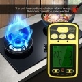 SMART SENSOR  ST8990 Multi Gas Monitor Rechargeable 4 in 1 O₂ LEL CO H₂S Gas Detector Tester Sensor with Backlight Alarm Function LCD Display