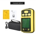 SMART SENSOR  ST8990 Multi Gas Monitor Rechargeable 4 in 1 O₂ LEL CO H₂S Gas Detector Tester Sensor with Backlight Alarm Function LCD Display