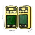 SMART SENSOR  ST8990 Multi Gas Monitor Rechargeable 4 in 1 O₂ LEL CO H₂S Gas Detector Tester Sensor with Backlight Alarm Function LCD Display