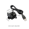 DECDEAL USB Brushless Water Pump Ultra-quiet Mini DC5V Micro Brushless Water Oil Pump Waterproof Submersible Fountain Pump Aquarium Circulating 120L/H 1.2W Lift 3.28ft