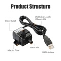 DECDEAL USB Brushless Water Pump Ultra-quiet Mini DC5V Micro Brushless Water Oil Pump Waterproof Submersible Fountain Pump Aquarium Circulating 120L/H 1.2W Lift 3.28ft