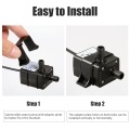DECDEAL USB Brushless Water Pump Ultra-quiet Mini DC5V Micro Brushless Water Oil Pump Waterproof Submersible Fountain Pump Aquarium Circulating 120L/H 1.2W Lift 3.28ft