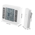 Wireless Digital Refrigerator Thermometer Audible Alarm Indoor Outdoor Thermometer
