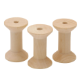 24Pcs Wooden Empty Thread Spools