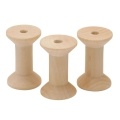 24Pcs Wooden Empty Thread Spools