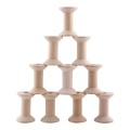 24Pcs Wooden Empty Thread Spools