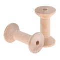 24Pcs Wooden Empty Thread Spools