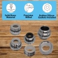 6Pcs Brass Tap Adapters