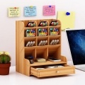 Wooden Desktop Organizer