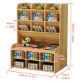 Wooden Desktop Organizer