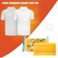 Laundry Soap Bar Floral Fragrance Washing Soap Stain Remover Household Supplies for Cleaning Washing Clothes Clothing Fabric