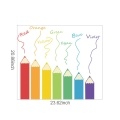 DIY Wall Decals Colorful Pencils Shaped Theme Boys Kids Room Wall Stickers