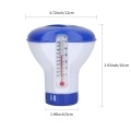 Pool Chemical Dispenser with Thermometer Floating Chlorine Tablets Dispenser Spa Chemical Dispenser for Outdoor Indoor Swimming Pools Spas Hot Tubs Fish Ponds