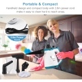 Handheld Steam Cleaner 1050W High Temperature Pressurized Steam Cleaning Tool with 9PCS Accessory Portable Multifunction Steamer for Kitchen Sofa Bathroom Car Window