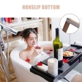 Bathtub Caddy Tray Bamboo Spa Bathtub Caddy Organizer
