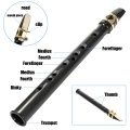 （Straight mouth）Pocket Sax Mini Portable Saxophone Little Saxophone With Carrying Bag Woodwind Instrument