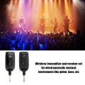 2.4G Wireless Guitar System Electric Guitars Transmitter and Receiver Set Built-in Rechargeable Battery 30M Transmission Range