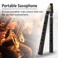 Black Pocket Sax Mini Portable Saxophone Little Saxophone With Carrying Bag Woodwind Instrument